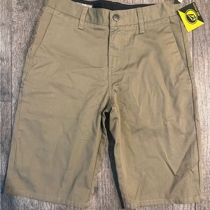 Boys brand new tan Volcom shorts size 14